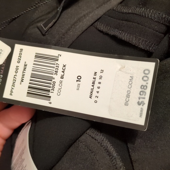 BCBG MaxAzria Whitnie Pants In Black Size 10 - Picture 7 of 9